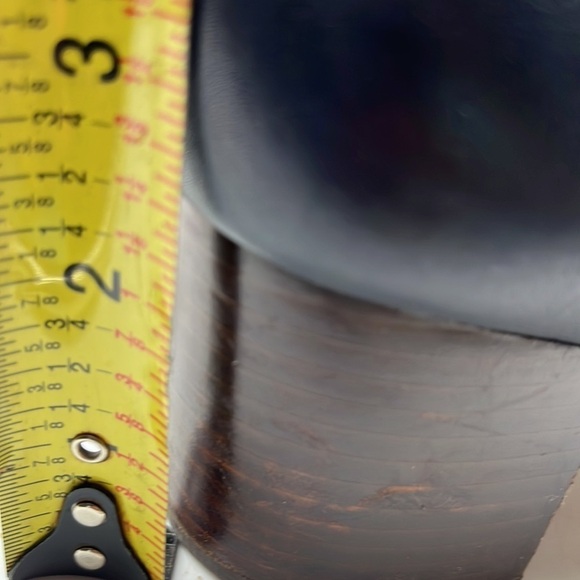 Lauren Ralph Lauren Jacksen Navy Blue Leather Pumps with chain accent Sz 10B. - Picture 7 of 11